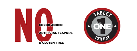 No color added, no artificial flavors, gluten free.