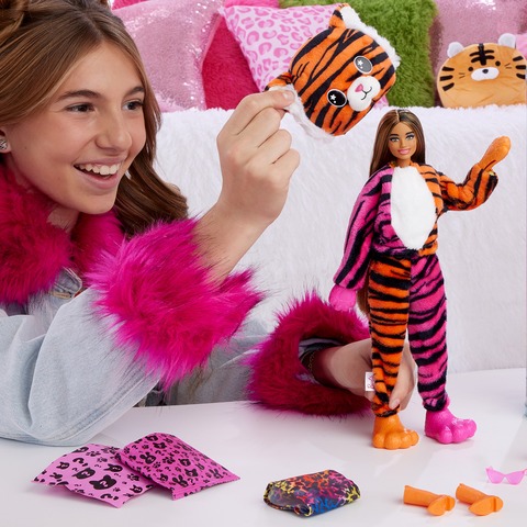 Barbie Cutie Reveal Dolls Barbie Tropical Forest Series Tiger HKP99 Shop  Now