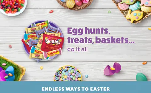 Mars Candy M&M's Twix & Starburst Candy Filled Easter Eggs 30