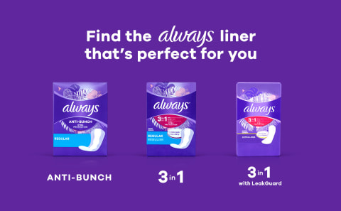 Always Anti-Bunch Xtra Protection Daily Liners Long Unscented, 108