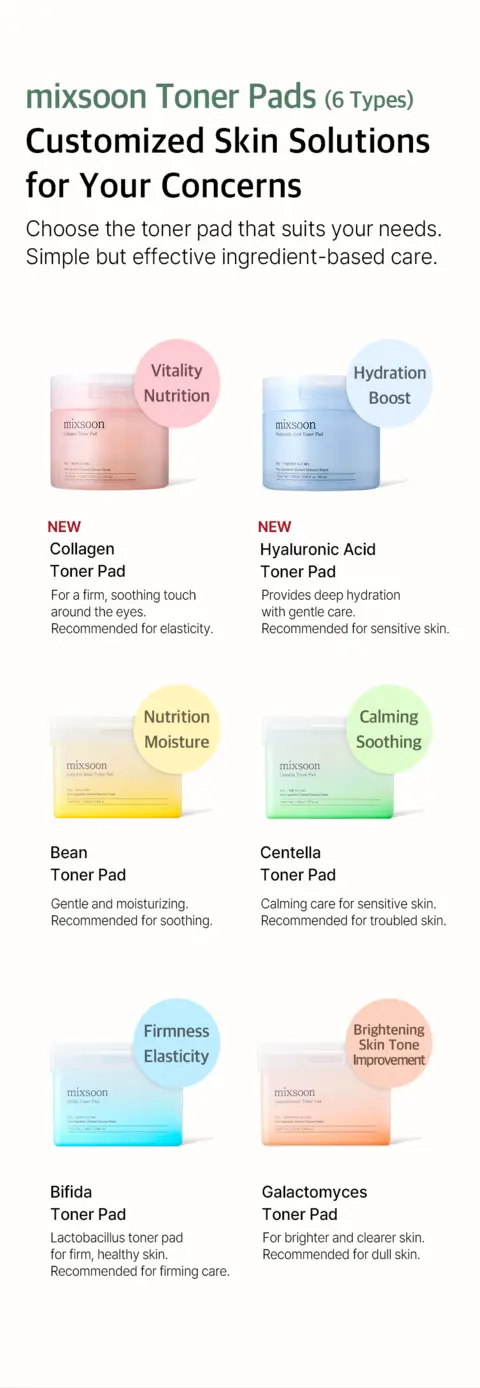 Mixsoon Toner Pad Variety