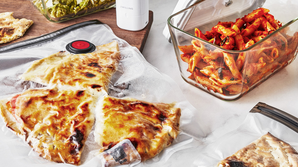 thumbnail video image 2 of ZWILLING Fresh & Save 30-Piece Small Vacuum Sealer Bags, 1/2 Gallon Reusable Snack Bags, Meal Prep, 2 of 11