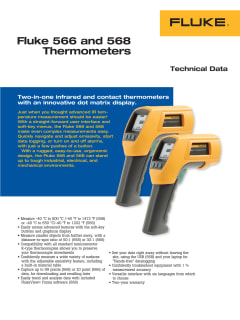 Fluke 566 Infrared (IR) and Contact Thermometer