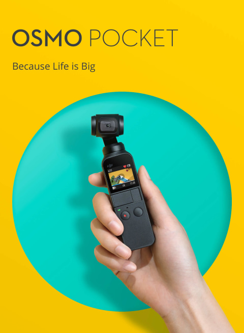 DJI Osmo Pocket 1 Handheld 3-Axis Stabilizer 4K Camera - OT110