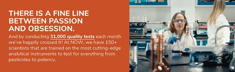 Photo of lab worker showcasing NOW&#39;s commitment to quality