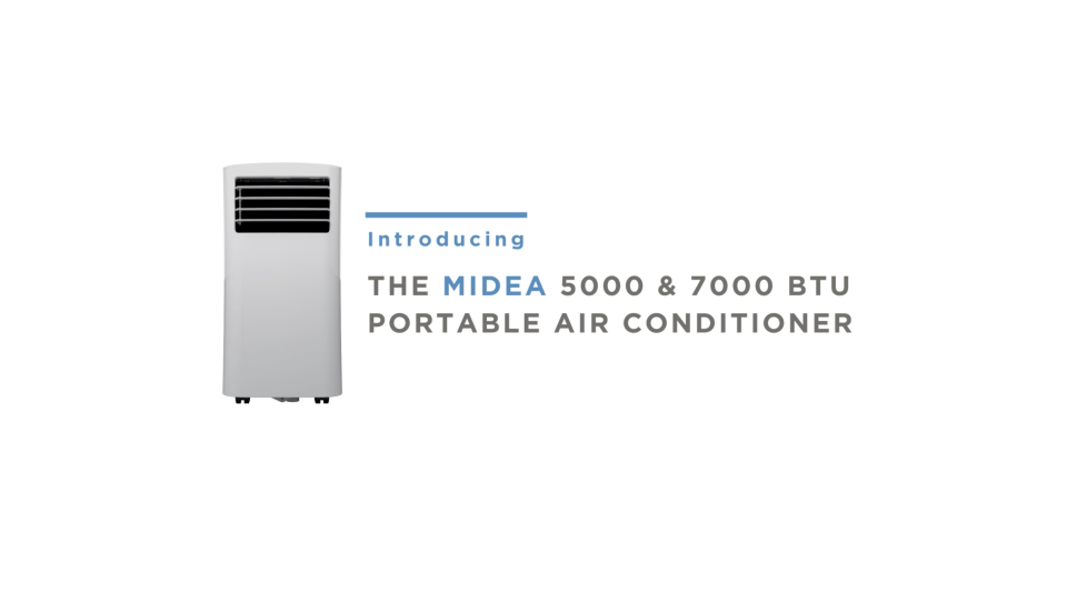 Midea 5,000 BTU (8,000 BTU ASHRAE) 115V Portable Air Conditioner with Comfort Sense Remote, Cools up to 150 Sq. ft., MAP05R1WWT - image 2 of 15