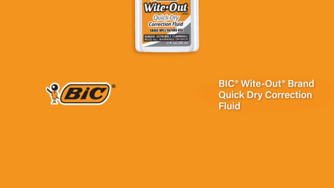  BIC Wite-Out Quick Dry Correction Fluid, 20 ml : White Out :  Office Products