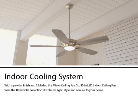 Minka Ceiling Fan Co. Baskinville 52-in 