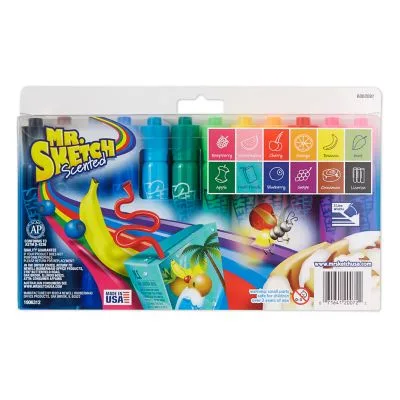 Mr. Sketch Scented Washable Markers - Narrow, Medium, Broad Marker