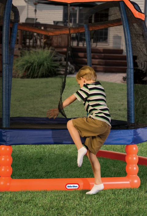 Little tikes trampoline with slide hotsell