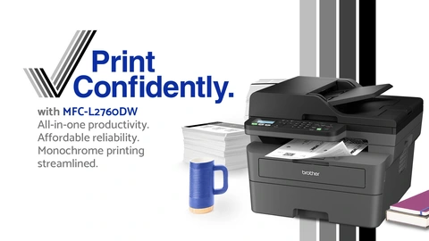 MFC-L2760DW Wireless Compact Monochrome Laser All-in-One Printer