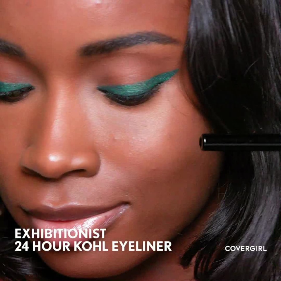  COVERGIRL Exhibitionist 24-Hour Kohl Eyeliner, Emerald  Metallic, 0.04 oz : Beauty & Personal Care