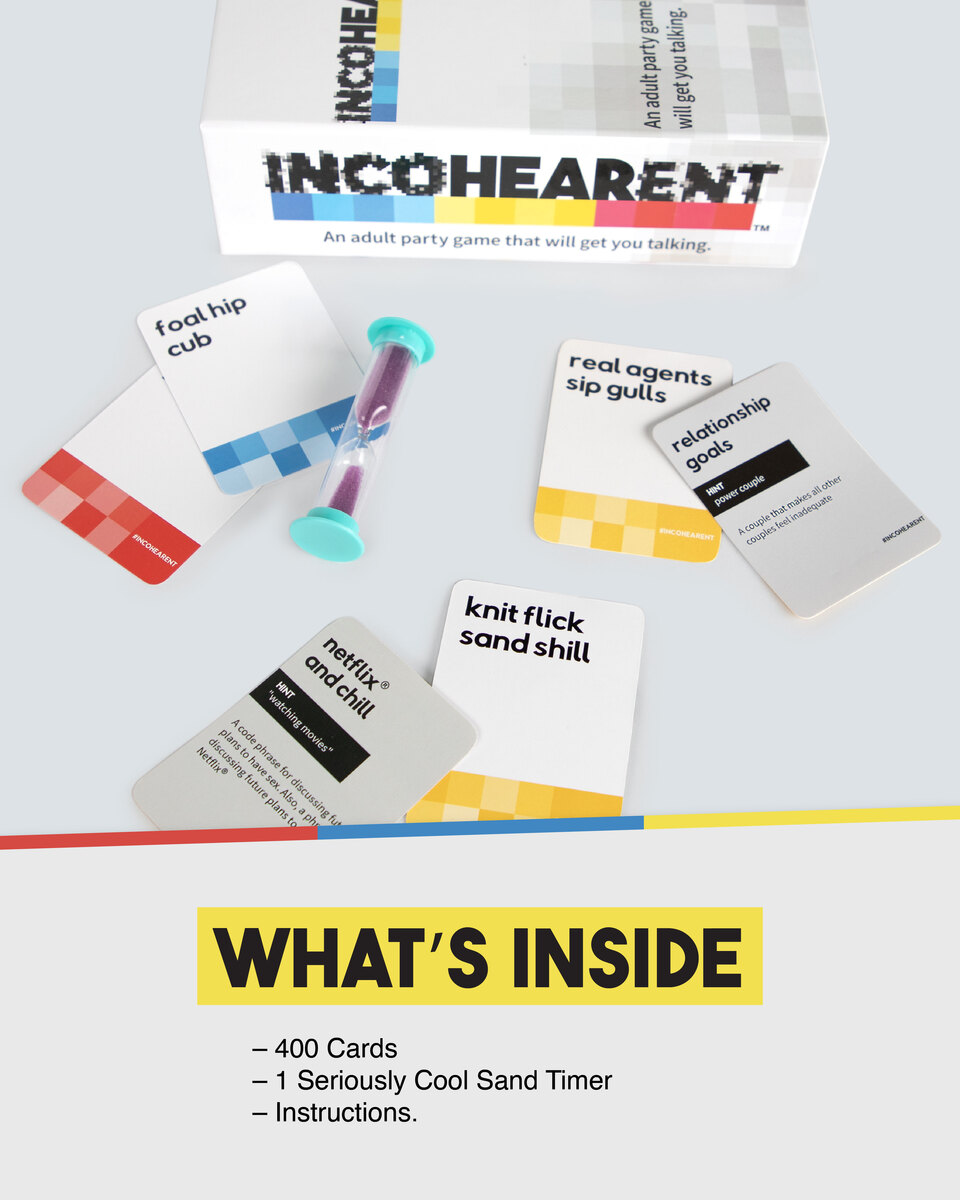  WHAT DO YOU MEME? Incohearent - The Party Game Where You  Compete to Guess The Gibberish - Gifts for Party Hosts - Adult Card Games  for Game Night : Everything Else