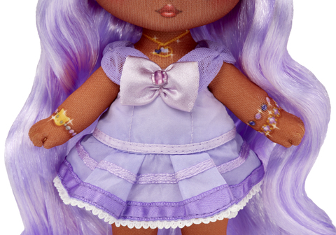 Na Na Na Surprise Sweetest Gems™ Juno Summers 7.5 Fashion Doll Light  Amethyst Birthstone-Inspired with Lavender Hair, Purple Dress and Brush