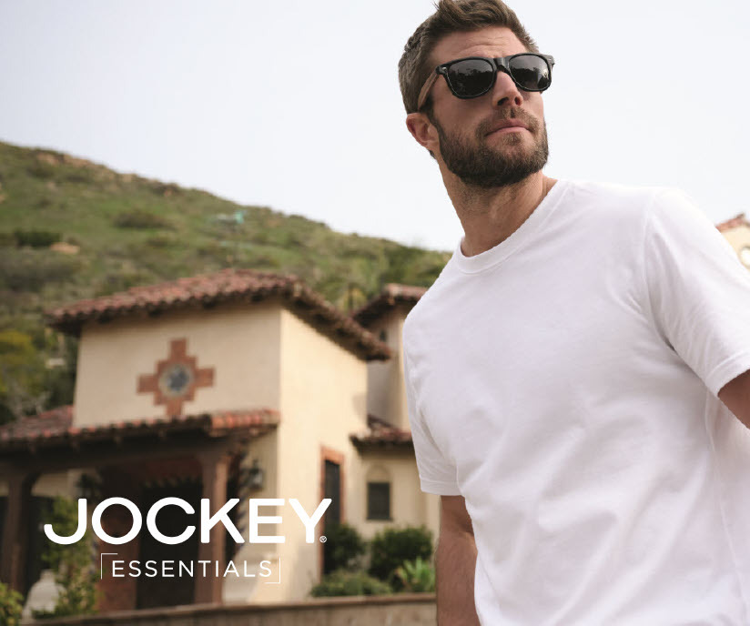 Jockey® Essentials Men's 100% Cotton T-shirt, 3 Pack, Undershirts