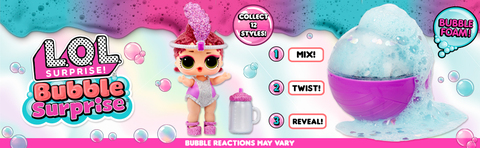 LOL Surprise Bubble Surprise Dolls - Collectible Doll, Surprises,  Accessories, Bubble Surprise Unboxing, Glitter Foam Reaction - Great Gift  for Girls Age 4+ 