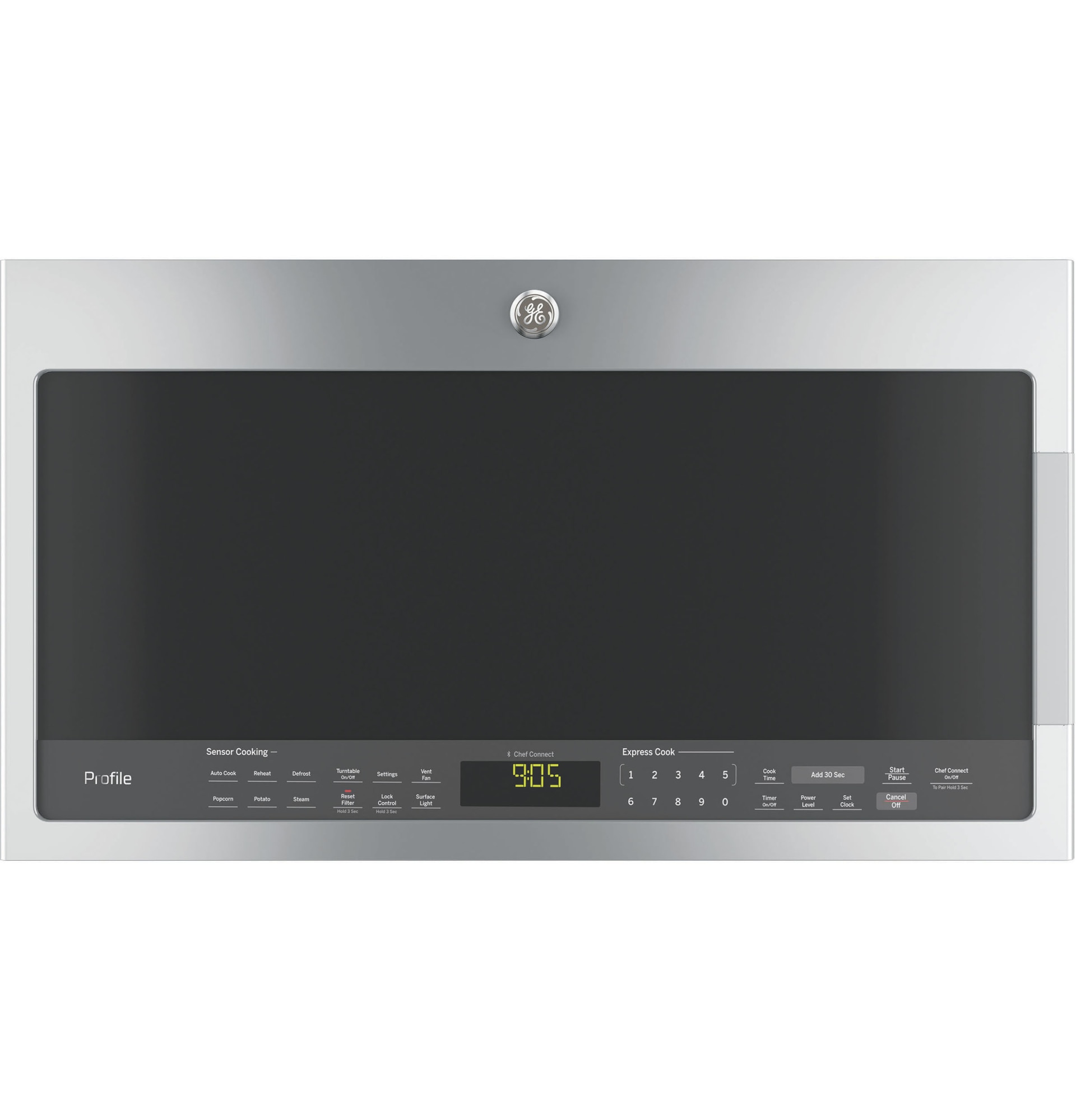 Ge Profile 2 1 Cu Ft Over The Range Sensor Microwave Oven With Auto Cook And Steam Clean Costco Ge Profile 2 1 Cu Ft Over The Range
