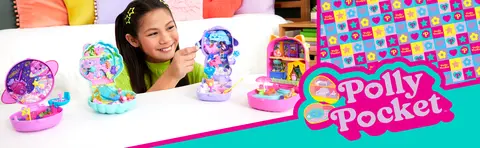 Polly Pocket Cozy Dreamland Lamb Compact Playset with 1 Micro Doll