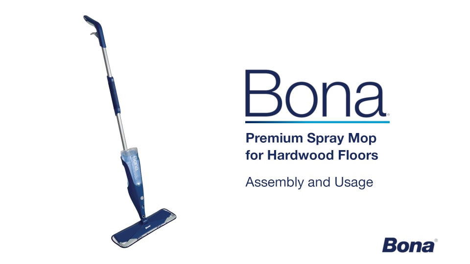 Bona Premium Spray Mop, with Hardwood Floor Cleaner & Refillable