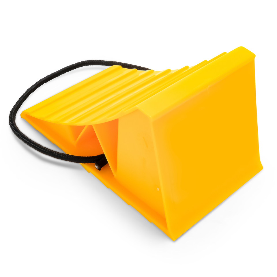 thumbnail video image 2 of Camco RV Wheel Chock with Rope (44472), 2 of 6