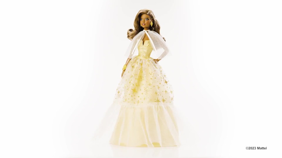 Gold discount holiday barbie