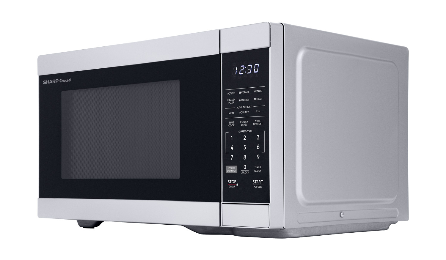 Sharp 1.1 cu. ft. 1000W Smart Stainless Steel Countertop Microwave Oven  (SMC1169KS)
