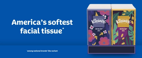 Kleenex tissues are soft facial tissues