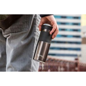 Contigo Byron 2.0 20oz Stainless Steel Travel Mug With Snapseal Lid And  Grip Gunmetal : Target