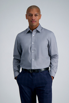 j.m. haggar slim fit dress shirt Haggar Wrinkle Free Slim Fit Dress Shirt in Black