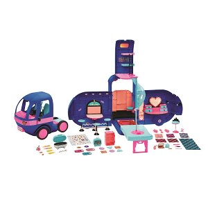 L.O.L. Surprise! O.M.G. 4-in-1 Glamper Fashion Camper with 55+ Surprises  (Electric Blue) 