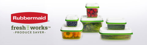 Rubbermaid® Fresh Works™ Medium Green/Clear Produce Saver