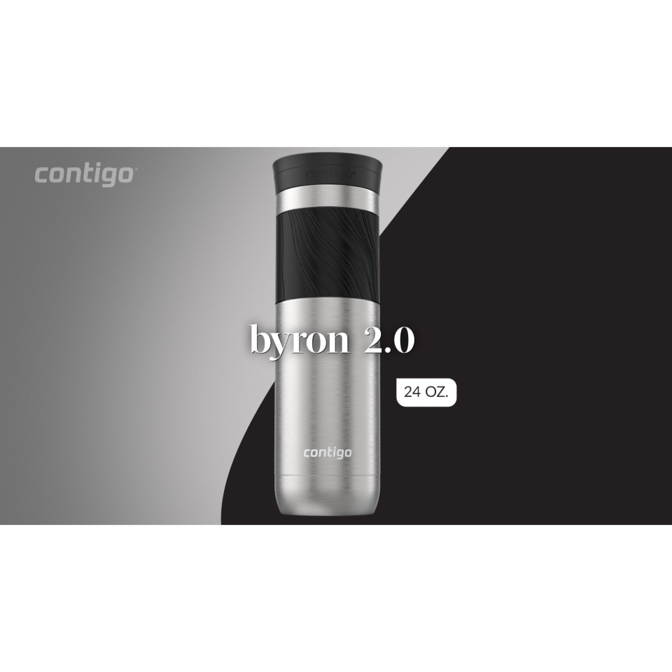 Contigo Byron 2.0 Stainless Steel Travel Mug with SNAPSEAL Lid Stainless Steel, 24 fl oz