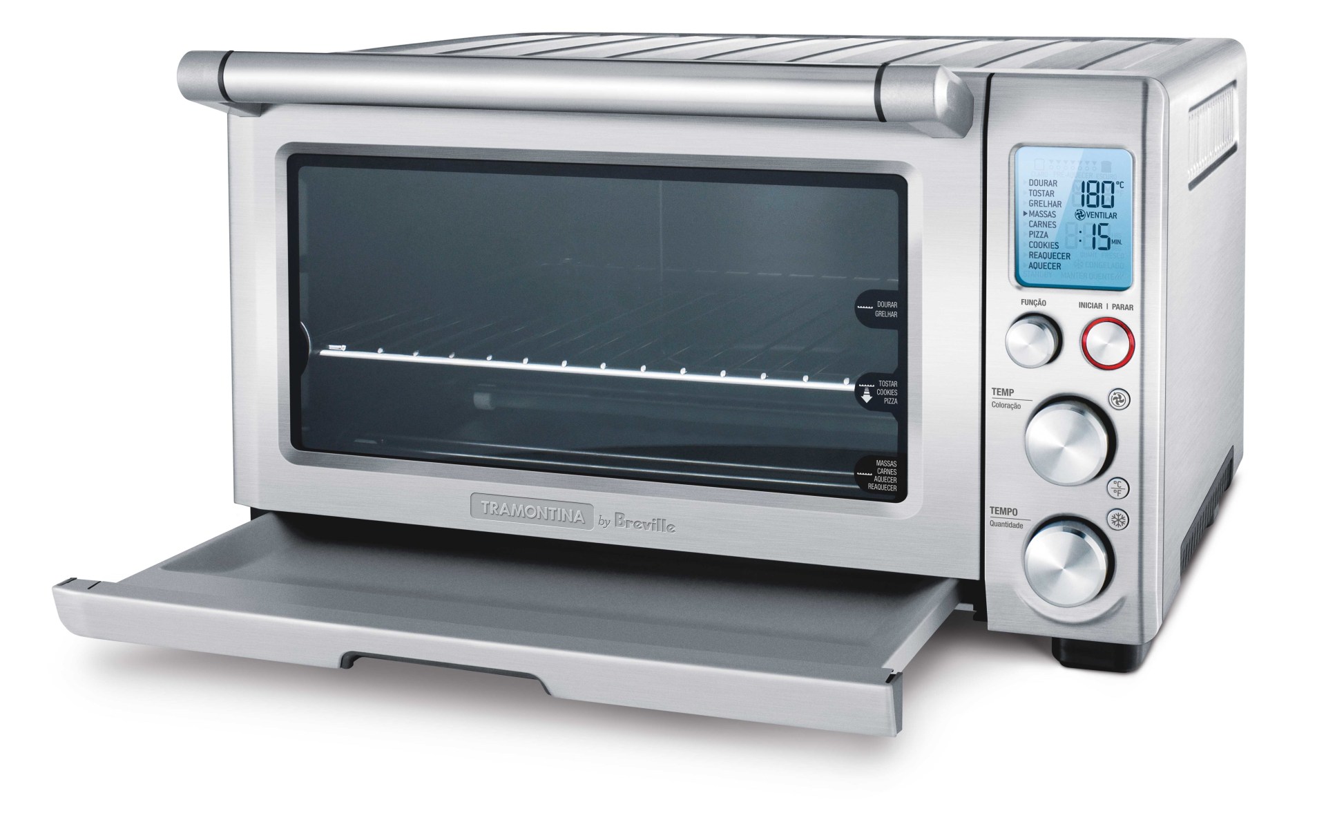 Horno eléctrico Tramontina by Breville Smart de acero inoxidable 9  funciones 22 L 220 V | Tramontina