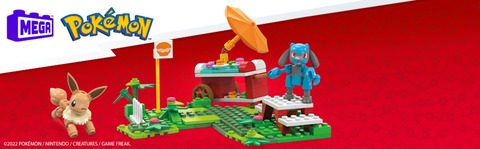 BRINQUEDO P MONTAR MEGA CONSTRUX POKEMON 73P / 80PÇS