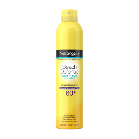 NEUTROGENA BEACH DEFENSE SPRAY SUNSCREEN WITH BROAD SPECTRUM SPF 60+