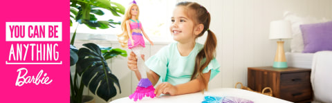 Barbie Dreamtopia Slime Mermaid Doll with 2 Slime Packets