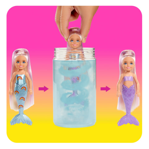 My daughter and I finally finished our Barbie Color Reveal Mermaid Series 2  Adults, Chelsea dolls and Mer-babies. :) I bought 6 of the adults on   knowing that the likely hood