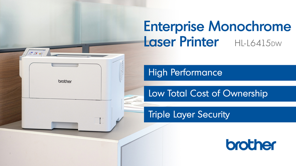 thumbnail video image 2 of Brother HL HL-L6415DW Desktop Wireless Laser Printer - Monochrome, 2 of 6