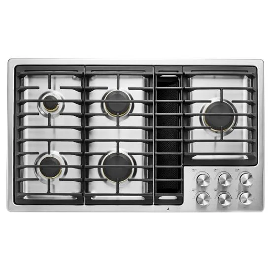 JennAir 36 Stainless Steel Natural Gas Downdraft Cooktop Judd Black Bellingham Mount Vernon Marysville Everett Lynnwood WA