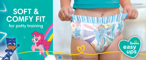 Pampers Girls Easy Ups Training Underwear 3T-4T (Size 5), 72 Count