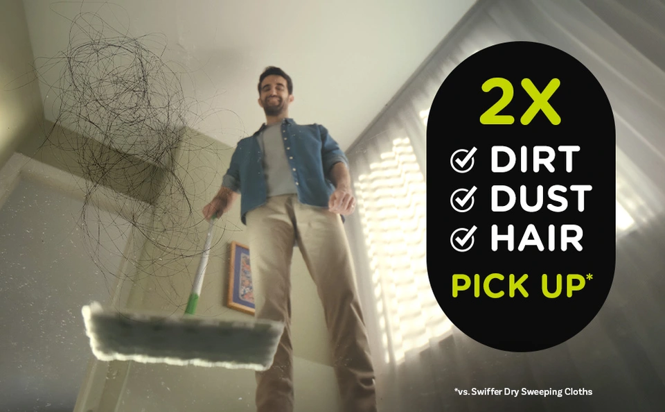 2x dirt, dust and hair pick up