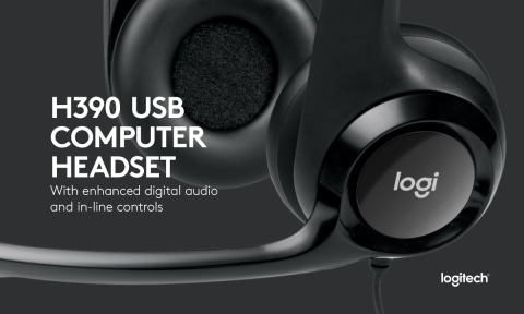 Logitech H390 USB Headset with Noise Canceling Microphone