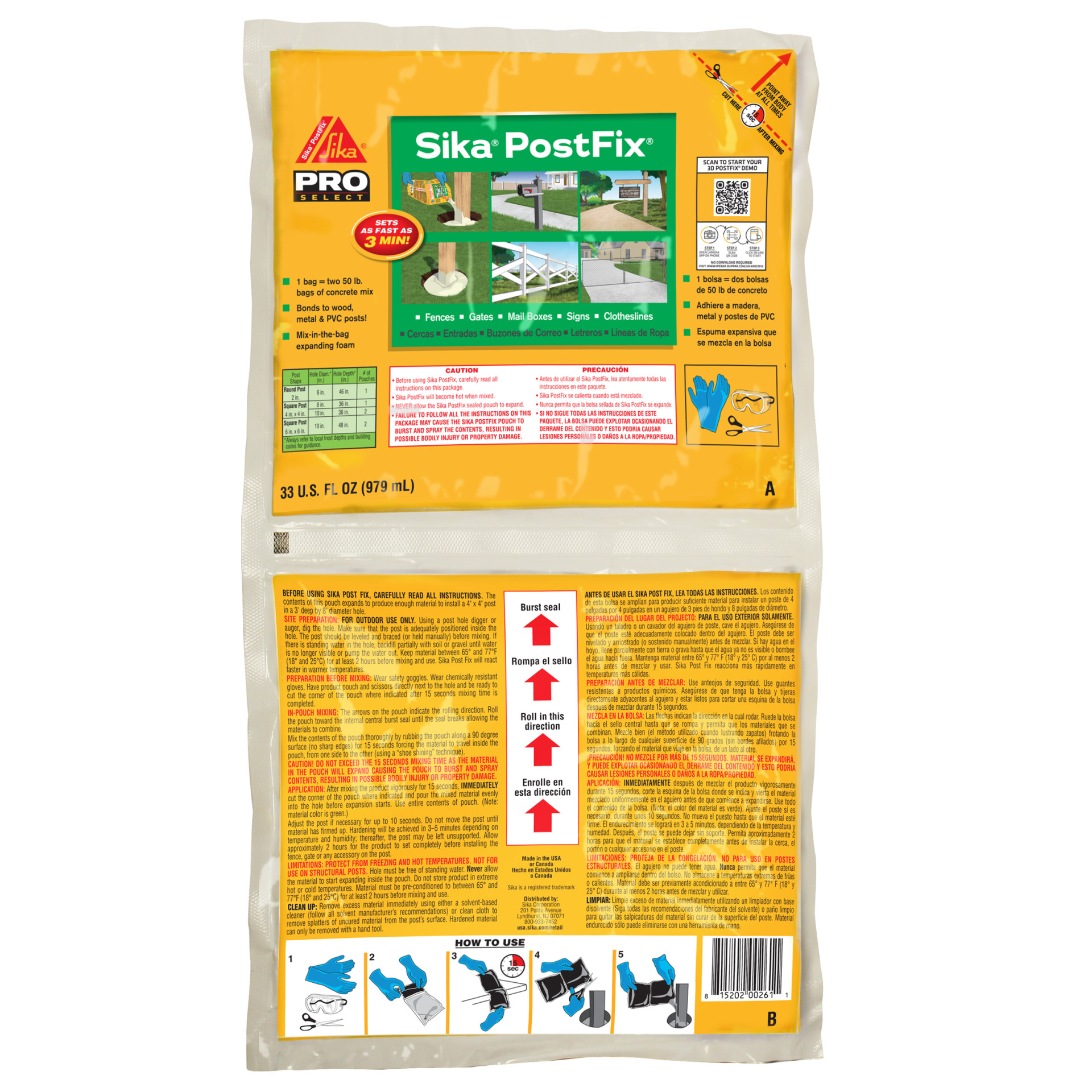 Sika Polyurethane Fence Post Mix Net Contents: 33-fl oz) in the Fence Post Mix department at Lowes.com