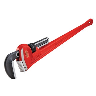 RIDGID 18 in. Straight Pipe Wrench for Heavy-Duty Plumbing, Sturdy