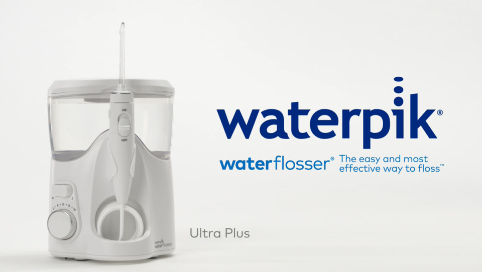 thumbnail video image 2 of Waterpik Ultra Plus & Cordless Freedom Water Flosser Combo Pack, ADA Accepted, White, 2 of 8