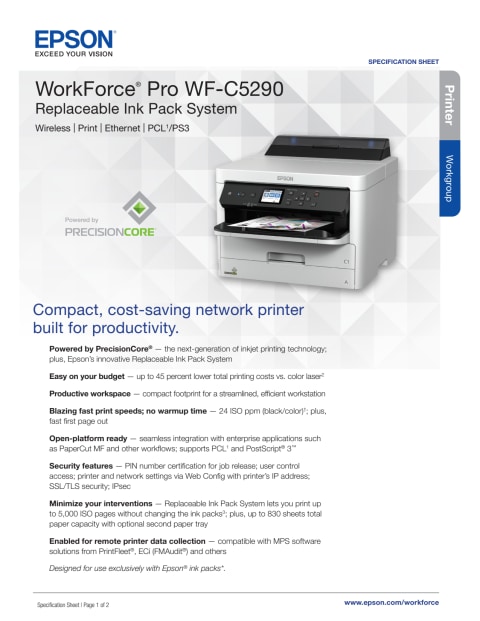 epson workforce c5290