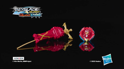 Beyblade Burst QuadStrike Xcalius Power Speed Launcher Pack, With