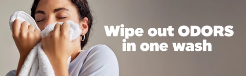 Wipe out ODORS in one wash