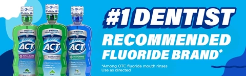 ACT Dry Mouth Anticavity Mouthwash With Xylitol – Mint, 33.8 Oz, Fluoride, Paraben-Free