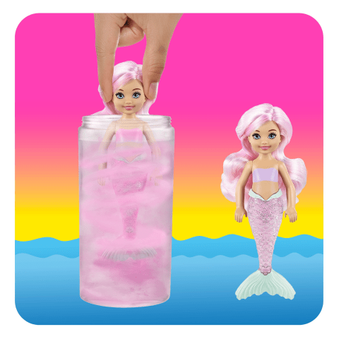 Barbie Color Reveal Chelsea Mermaid Doll With 6 Surprises